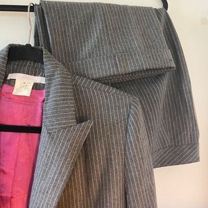 Vintage Double-Breasted Pin-stripped Pants Suit